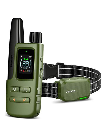 Jugbow Dog Training Collar -3300FT withRemote, 4 Training Modes, Security Lock,IPX7Waterproof, Rechargeable e-Collar for All Breeds