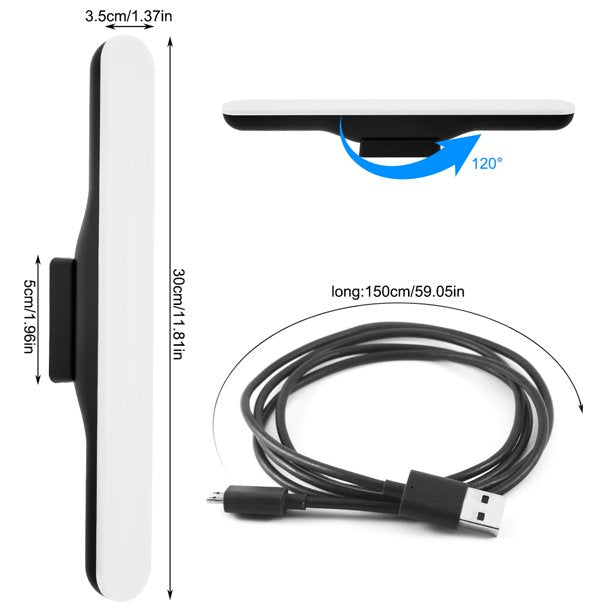 Magnetic LED Desk Lamp with Touch Dimming and USB Recharge