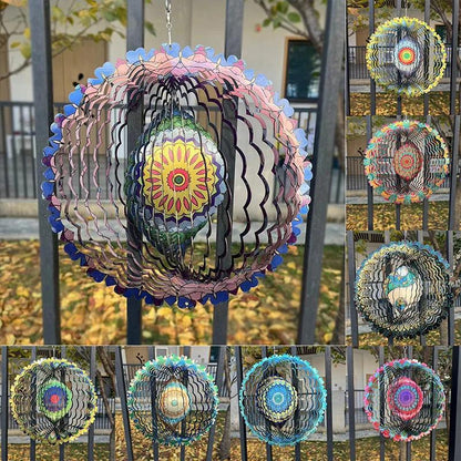 🔥2025 Hot Sales-49% OFF 3D Colorful Wind Spinning Mandala