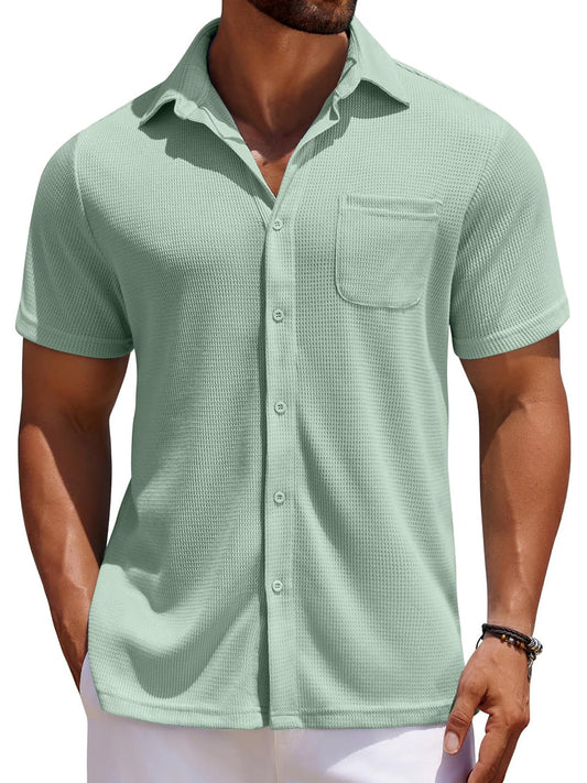 Men's Comfy Waffle Shirt