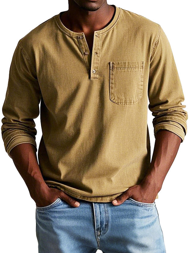 Vintage Comfort Henley Shirt