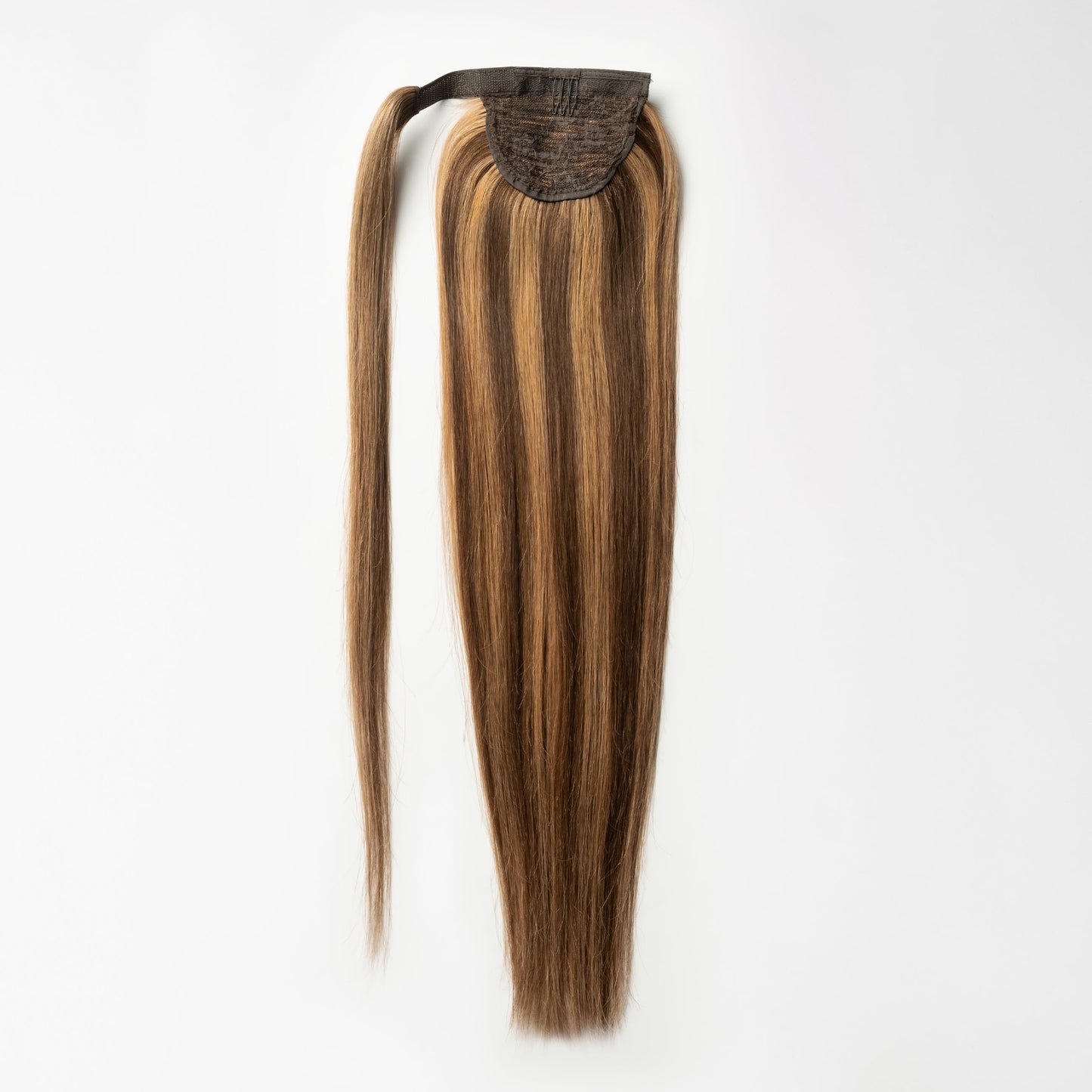 Clip in Ponytail - Warm Brown Mix 4/7