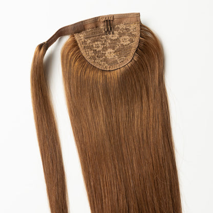 Clip in Ponytail - Chestnut Brown 6