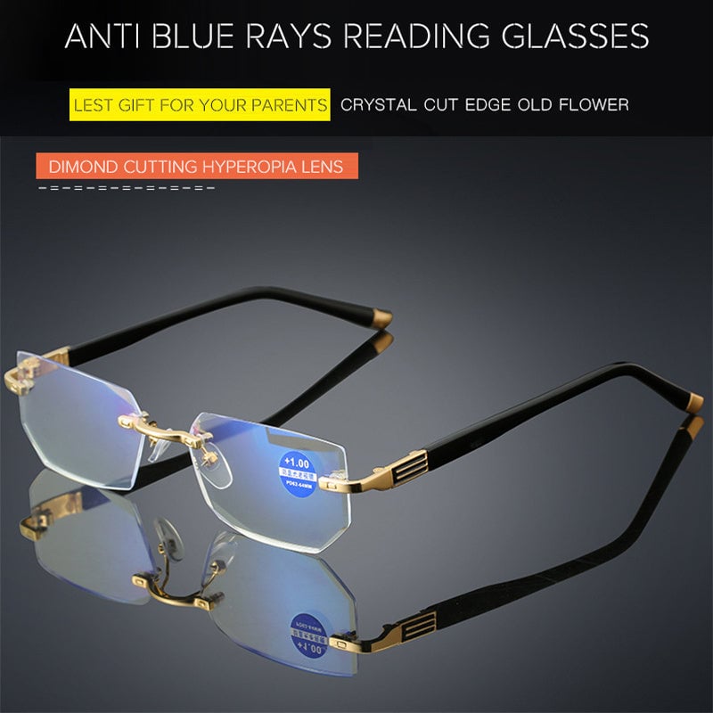 ✨Sapphire high hardness ✨Anti blue progressive Far And Near Dual-Use Reading Glasses